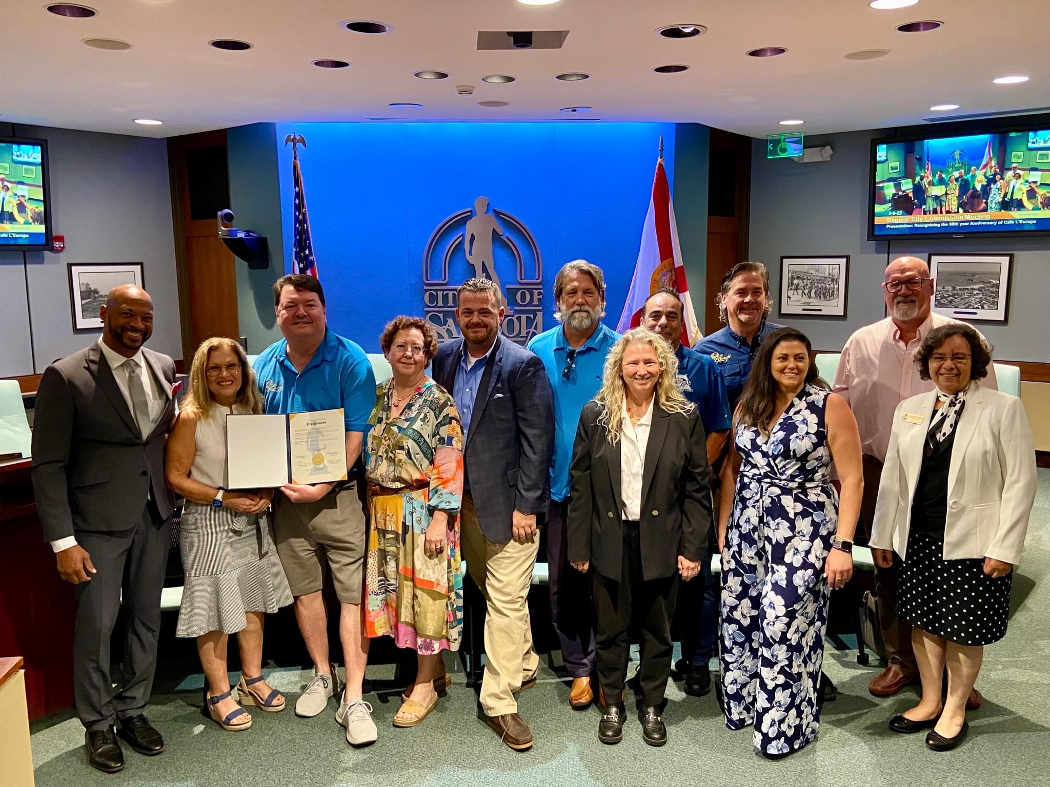Proclamation from the City of Sarasota